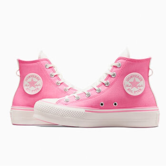 NWT Converse Chuck Taylor All Star Lift Platform Retro Varsity HIGH TOP SHOE - Picture 3 of 14